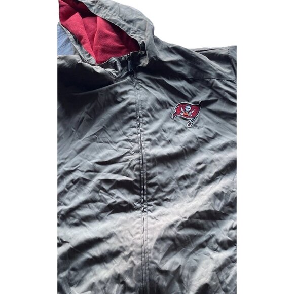 Vintage Tampa Bay Buccaneers Full Zip Windbreaker Jacket Men’s 2XL NFL Gameday - Picture 15 of 16
